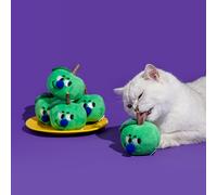 ZEZE Green Apple Silvervine Cat Toy, Natural Chew Play Toy for Kittens