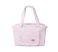 ZEZE Outdoor Plaid Shoulder Pet Bag | Color: Pink