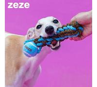 ZEZE Tennis Ball with Sturdy Rope | Colour: Blue