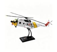 ZEZEFUFU 1:100 HH-3F Pelican Helicopter Model, Diecast Alloy Military Rescue Aircraft with Display Stand, Rotating Rotor