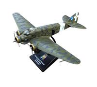 ZEZEFUFU 1:144 Alloy WWII Italian Savoia SIAI-Marchetti S.81 Pipistrello Bomber Model Aviation Science Exhibition Model