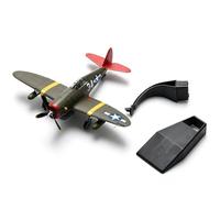 ZEZEFUFU 1:72 USAAF P-47D Thunderbolt Fighter Model Alloy Diecast Airplane Collectible with Display Stand for Aviation Fans