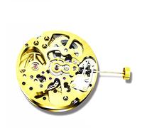 ZEZEFUFU 27mm Gold Skeleton Movement Ordinary Pendulum Adjustment Radiation Pattern Automatic Watch Movement