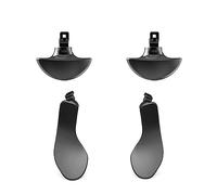 ZEZEFUFU 4PCS Metal Back Paddles for PS5 Edge Controller, Stainless Steel Replacement Back Buttons Interchangeable DIY Back Button Set