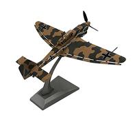 ZEZEFUFU Alloy Fighter Military Model 1/72 Scale WWII German Air Force Stuka Ju-87 Bomber Model Diecast Plane Model Decoration