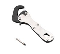 ZEZEFUFU Micro Self Adjusting Wrench Multifunctional Stubby Pipe Vise Wrench Hand Tool