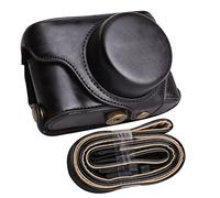 ZEZEFUFU PU Leather Dustproof Camera Case Bag with Shoulder Strap for Fujifilm X100V, X100F, X100T, X100S, X100 Series Cameras