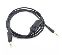 ZEZEFUFU Replacement Black 1.3m Earphone Cable Microphone Gaming Headphones Cable for Beyerdynamic MMX300 II Headphones