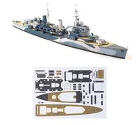 ZEZEFUFU Simulation British Belfast Light Cruiser Paper Model Battleship Handmade DIY Paper Model 1/400 Scale for Collection Gift (Unassembled Kit)