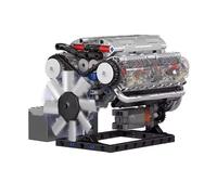 ZEZEFUFU V8 Engine Model Kit Engineering Model Building Block Toy Creative Engine Building Kit