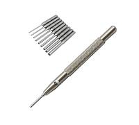 ZEZEFUFU Watch Band Link Remover Repair Tool Steel Watch Bracelet Remover Band Pin Punch Tool with 0.5-1.6mm Bit Assortment
