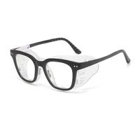 ZEZEZ Anti-Pollen Moisture Chamber Glasses for Men Women - Blue Light Blocking, Windproof & Hydrating Eyewear for Dry Eye Relief, Ultra-Soft Silicone, Transparent Lens(Black)