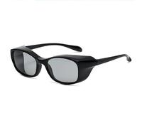 ZEZEZ TAIOYHD Adult Photochromic Safety Goggles - Light Sensitivity Windproof UV Protection Anti - Pollen/Dust/Insect Anti - Glare Eyewear for Cycling & Outdoor Activities(Black)