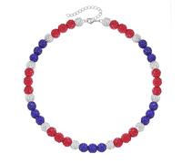 ZEZHOMCHI Baseball Bling Necklaces Rhinestone Clay Bead Baseball Necklace Ice Collection Necklace Cool Gifts for Men Women, clay, Rhinestone