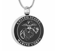 ZEZILE 316L Stainless Steel Music Note Cremation Necklace For Ashes Women Men Keepsake Pendant Memorial Urn Jewelry