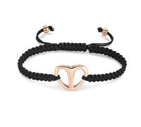 ZEZILE Cremation Bracelet for Ashes Heart Urn Bracelet Adjustable Weave Keepsake Memorial Urn Jewelry for Women Men Ashes Bracelet Gift