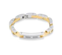 ZEZILE Cremation Bracelet for Ashes Stainless Steel Link Bangle Memorial Loved Ones Jewelry Funeral Keepsake Gift for Men Women