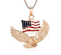ZEZILE Cremation Jewelry For Ashes For Men The With Eagle Memorial Urn Necklace Keepsake Pendant