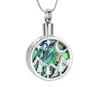 ZEZILE Cremation Jewelry for Ashes Pendant -Tree Urn Necklace Stars Moon Keepsake Urn Memorial Ash Jewelry for Women Men