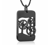 ZEZILE Cremation Jewelry for Men Urn Necklace for Ashes Memorial Ashes Keepsake Stainless Steel Necklace