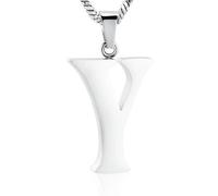 ZEZILE Cremation Jewelry Letter A~Z Urn Necklace for Ashes Holder Keepsake Memorial Jewelry for Loved One