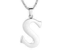 ZEZILE Cremation Jewelry Letter A~Z Urn Necklace for Ashes Holder Keepsake Memorial Jewelry for Loved One