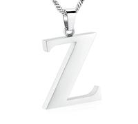 ZEZILE Cremation Jewelry Letter A~Z Urn Necklace for Ashes Holder Keepsake Memorial Loved One