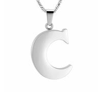 ZEZILE Cremation Jewelry Letter A~Z Urn Necklace for Ashes Holder Keepsake Memorial Loved One