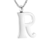 ZEZILE Cremation Jewelry Letter A~Z Urn Necklace for Ashes Holder Keepsake Memorial Loved One