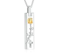 ZEZILE Cremation Jewelry Memorial Urn Necklace for Ashes Urn Pendant Necklace Ashes Keepsake for Women Men