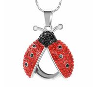 ZEZILE Cremation Jewelry Urn Necklace for Ashes Transparent Round Glass Locket Ash Holder Keepsake Crystal Memorial Pend