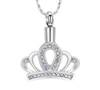 ZEZILE Cross Anchor Urn Necklace for Ashes Cremation Jewelry for Women Men Fish Hook Memorial Keepsake Pendant Ashes Holder