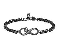 ZEZILE Crystal Love Urn Bracelet For Ashes Silver Ashes Urn Bangle Stainless Steel Women Keepsake Cremation Jewelry