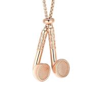 ZEZILE Earphone Cremation Urn Necklace Hold Ashes For Women Men Keepsake Memorial Jewelry Pendant Different Color