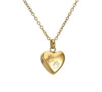 ZEZILE Heart Claw Urn Pendant Necklace for Human Ashes - Stainless Steel Cremation Jewelry, Memorial Keepsake for Loved Ones