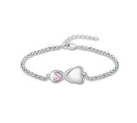 ZEZILE Heart Urn Bracelet for Women Cremation Jewelry for Ashes Bracelet Keepsake Memorial Lockets for Human Ashes