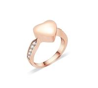 ZEZILE Love Heart Urn Ring for Pet Dog/Cat's Ashes Keepsake Memorial Jewelry Forever in My Heart Paw Print Cremation Finger Rings