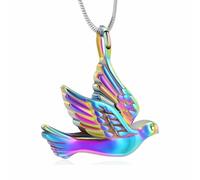 ZEZILE Paw Print Cremation Jewelry Heart Urn Necklace for Ashes Stainless Steel Ashes Pendant for Women Men Keepsake Memorial Jewelry