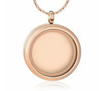 ZEZILE Photo Frame Glass Necklaces Cremation Jewelry To Keep Loved One Ashes Keepsake Eternity Memorial Urn Pendant Locket Funeral