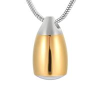 ZEZILE Tear-drop Memroial Jewelry Memory Leave Pendant Hold Ashes Water Drop Cremation Urn Necklace For Pet/Human Ashes