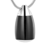ZEZILE Tear-drop Memroial Jewelry Memory Leave Pendant Hold Ashes Water Drop Cremation Urn Necklace For Pet/Human Ashes
