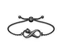 ZEZILE Urn Bracelet for Ashes Heart Cremation Bracelet Adjustable Stainless Steel Keepsake Memorial Ash Bracelet for Women Men