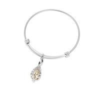 ZEZILE Urn Bracelet for Ashes Water Droplets Cremation Bracelet Hollow Stainless Steel Keepsake Memorial Ashes Bracelet for Women Men
