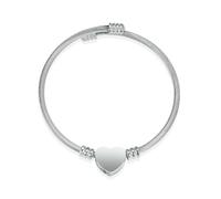 ZEZILE Urn Bracelet for Human/Pet Ashes Heart Locket Cremation Bracelets Ashes Holder Memorial Bangle Women Gift Jewelry Customized