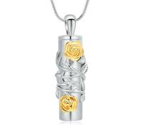 ZEZILE Urn Necklaces for Ashes for Women Men Memorial Lockets Pendant Engraved Always in my Mind Forever in my