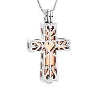 ZEZILE Urn Necklaces for Ashes for Women Men Memorial Lockets Pendant Engraved Always in my Mind Forever in my