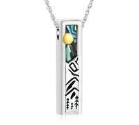ZEZILE Urn Necklaces for Cremation Jewelry Stainless Steel Ashes Pendant Keepsake Memorial for Jewelry for Women