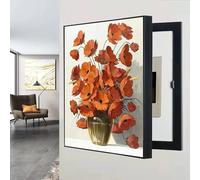 ZFDGHF Breaker Box Cover Decorativ Covering Hide Electrical Panel Indoor Vertical Circuit Boxes Switch Wall Painting Wall-Mounted Meter Box(B,45X55CM)