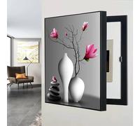 ZFDGHF Breaker Box Cover Decorativ Covering Hide Electrical Panel Indoor Vertical Circuit Boxes Switch Wall Painting Wall-Mounted Meter Box(D,60X80CM)