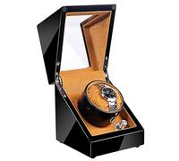 ZFF Automatic Single Watch Winder Box Luxury Wooden Storage Case with Quiet Motor 5 Rotation Modes